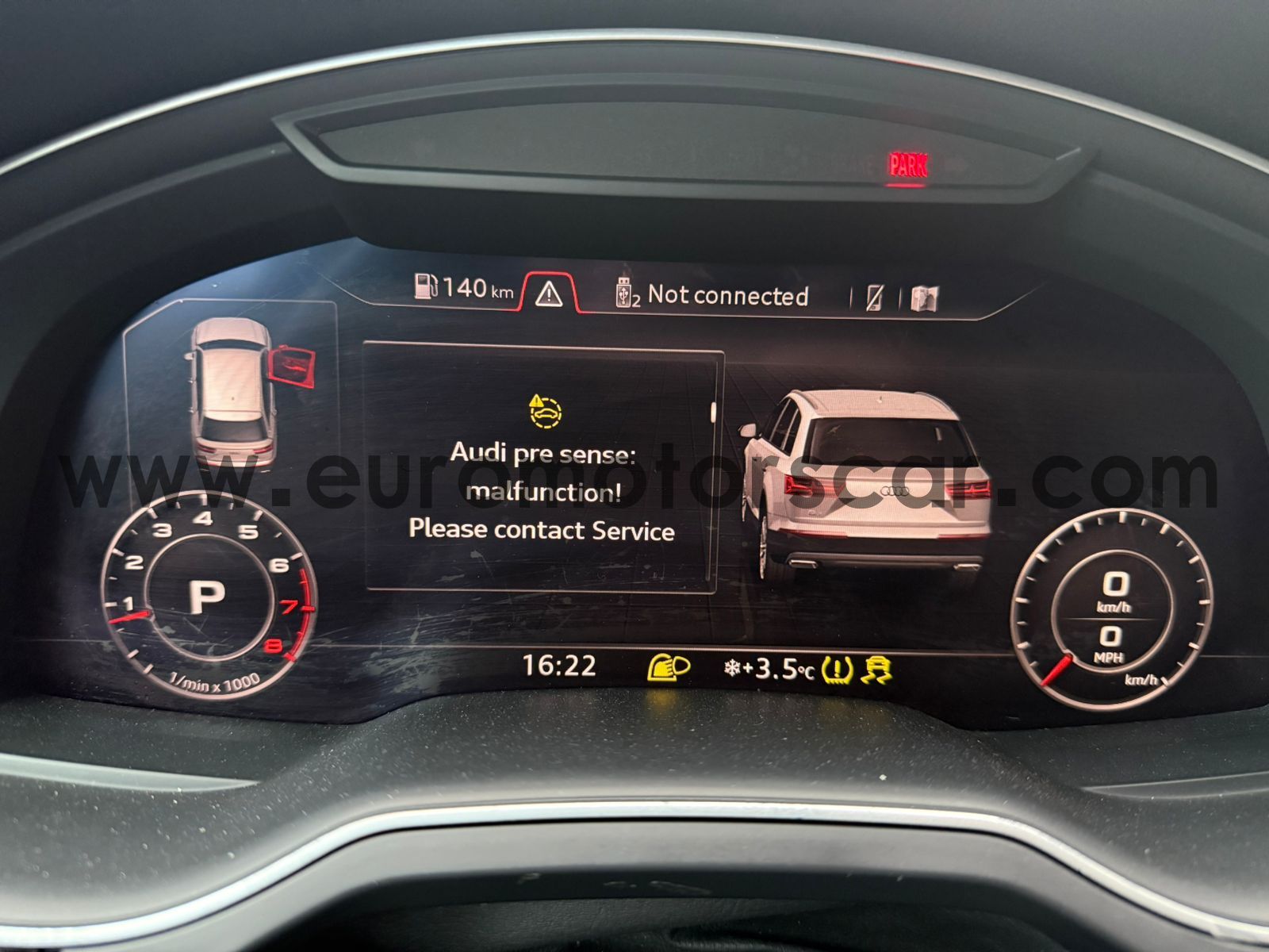 Audi Q7 direction machine steering angle